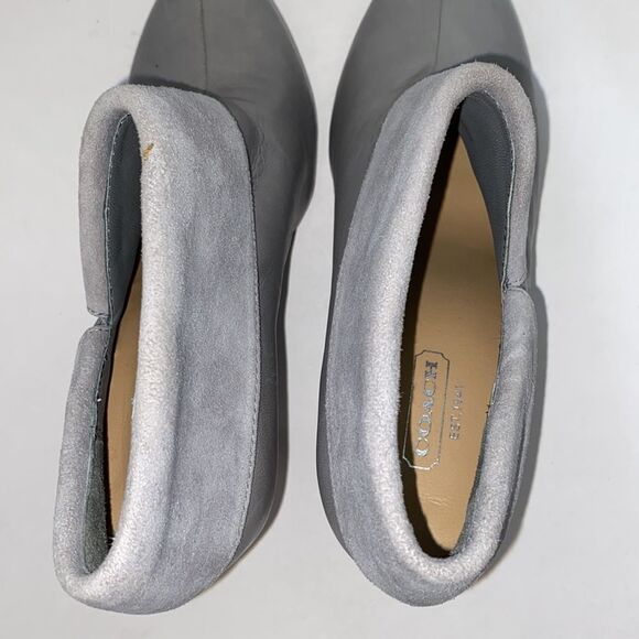 Coach Women's Leather Suede Ankle High Heels Annika Boots Bootie Gray Size 5.5 - Picture 8 of 10